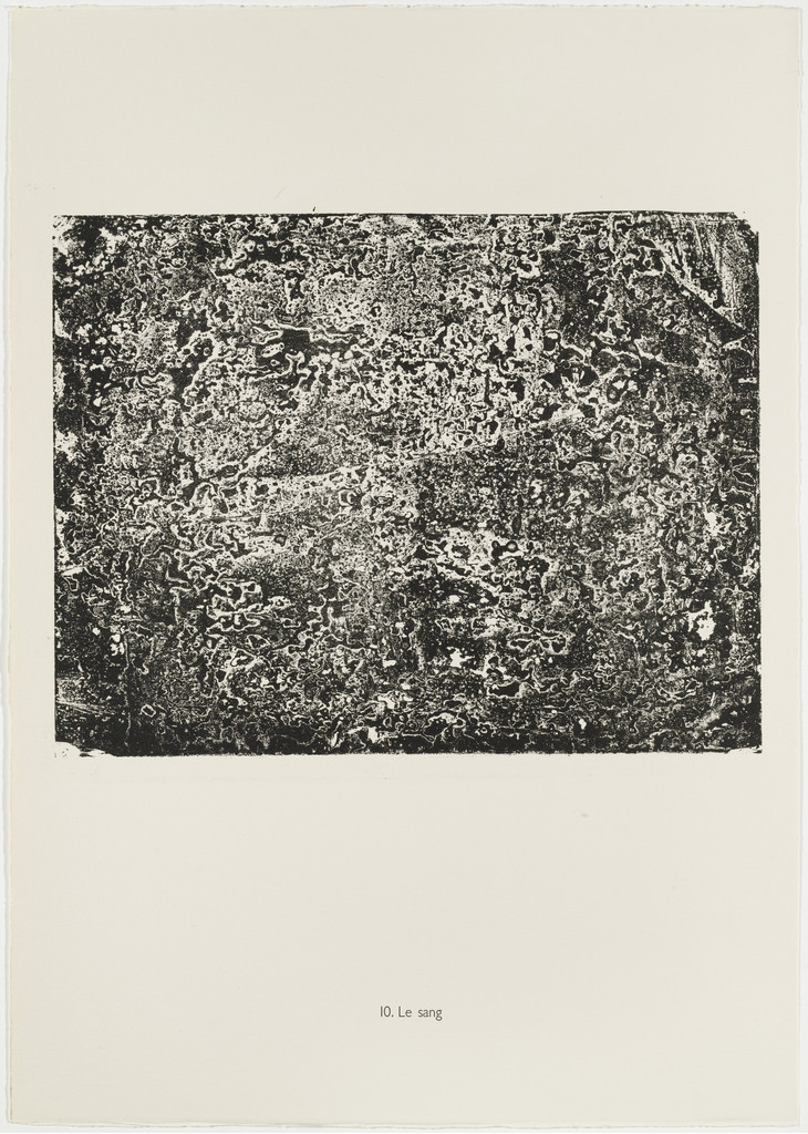 Blood (Le Sang) from the portfolio Continuation of Inventory (Suite d'inventaire) from Phenomena (Les Phénomènes)