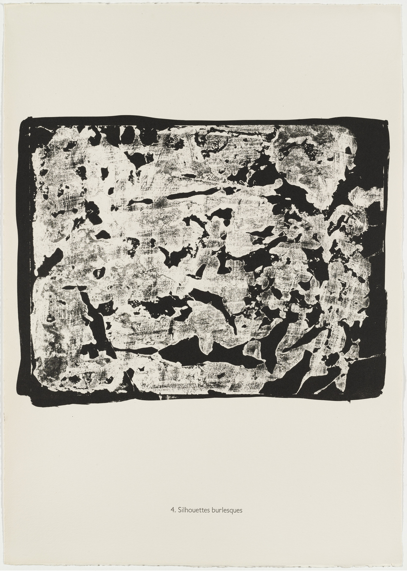 Jean Dubuffet. Burlesque Silhouettes (Silhouettes burlesques) from the portfolio Continuation of Inventory (Suite d'inventaire) from Phenomena (Les Phénomènes)