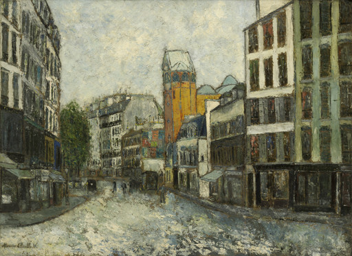 Maurice Utrillo. La Rue des Abbesses. 1910