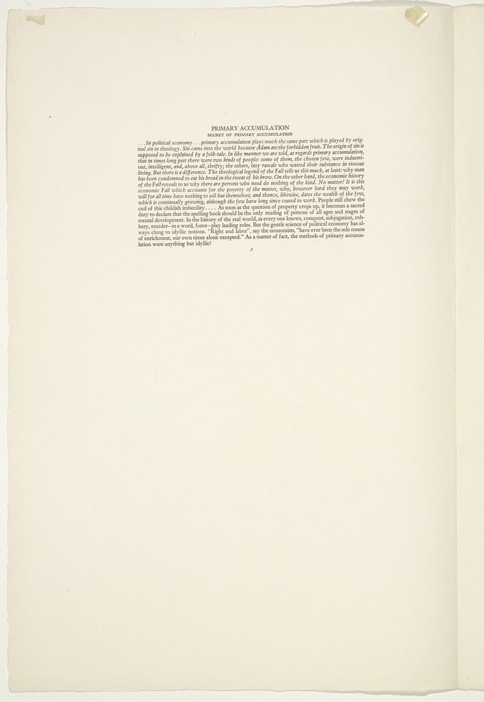 Plate (folio 10) from 'Capital' in Pictures