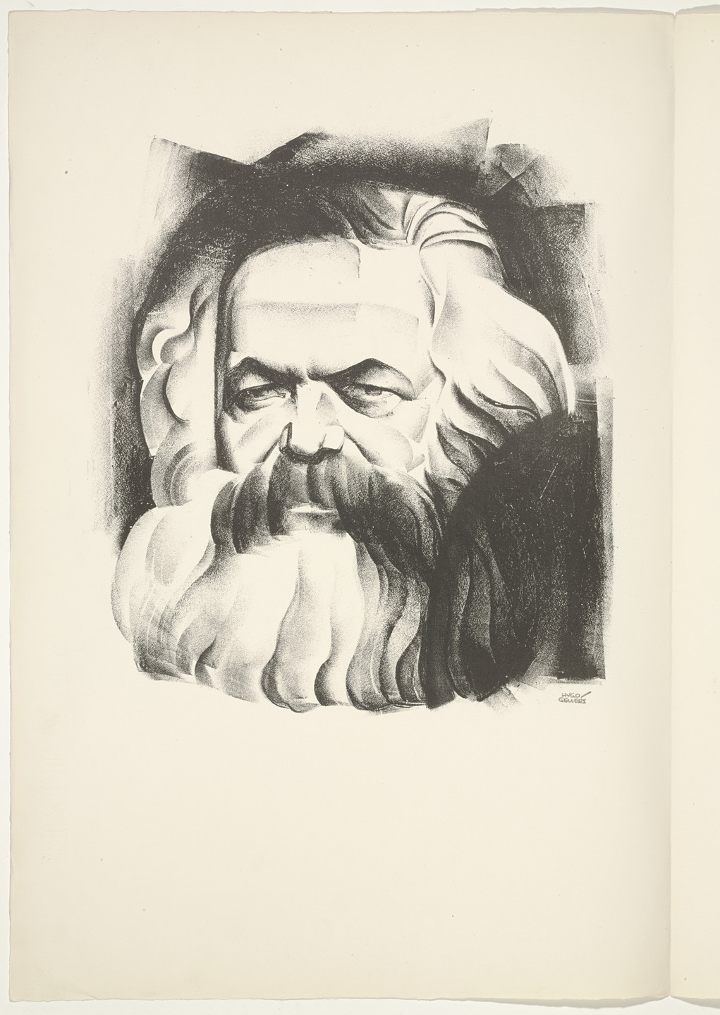 Hugo Gellert. Frontispiece (folio 3) from &#39;Capital&#39; in Pictures. 1933