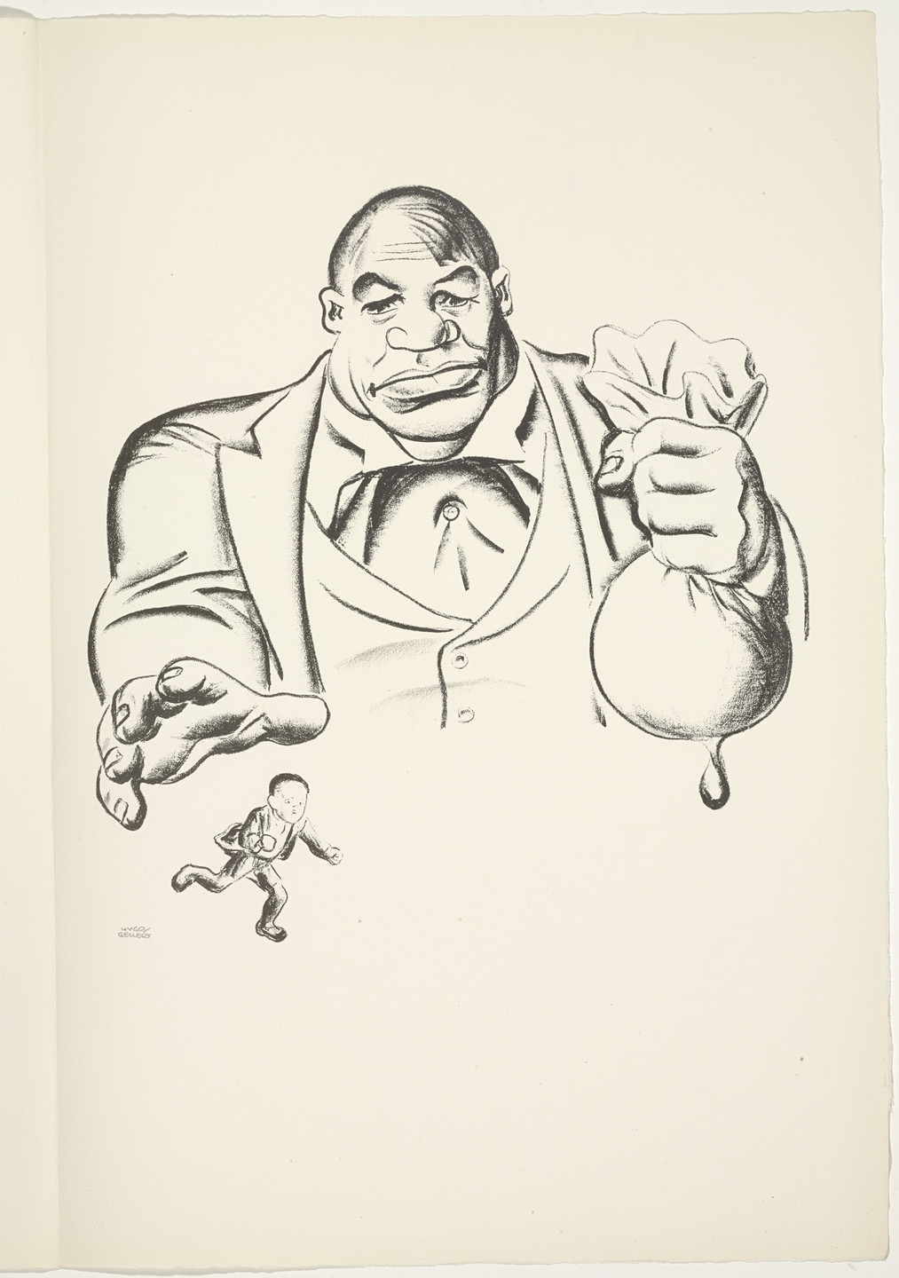 Hugo Gellert. Plate (folio 40) from &#39;Capital&#39; in Pictures. 1933