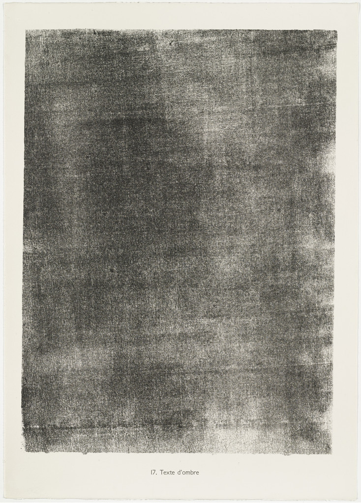 Shadow Text (Texte d'ombre) from the portfolio Emptiness and Shadow (Le Vide et l'ombre) from Phenomena (Les Phénomènes)