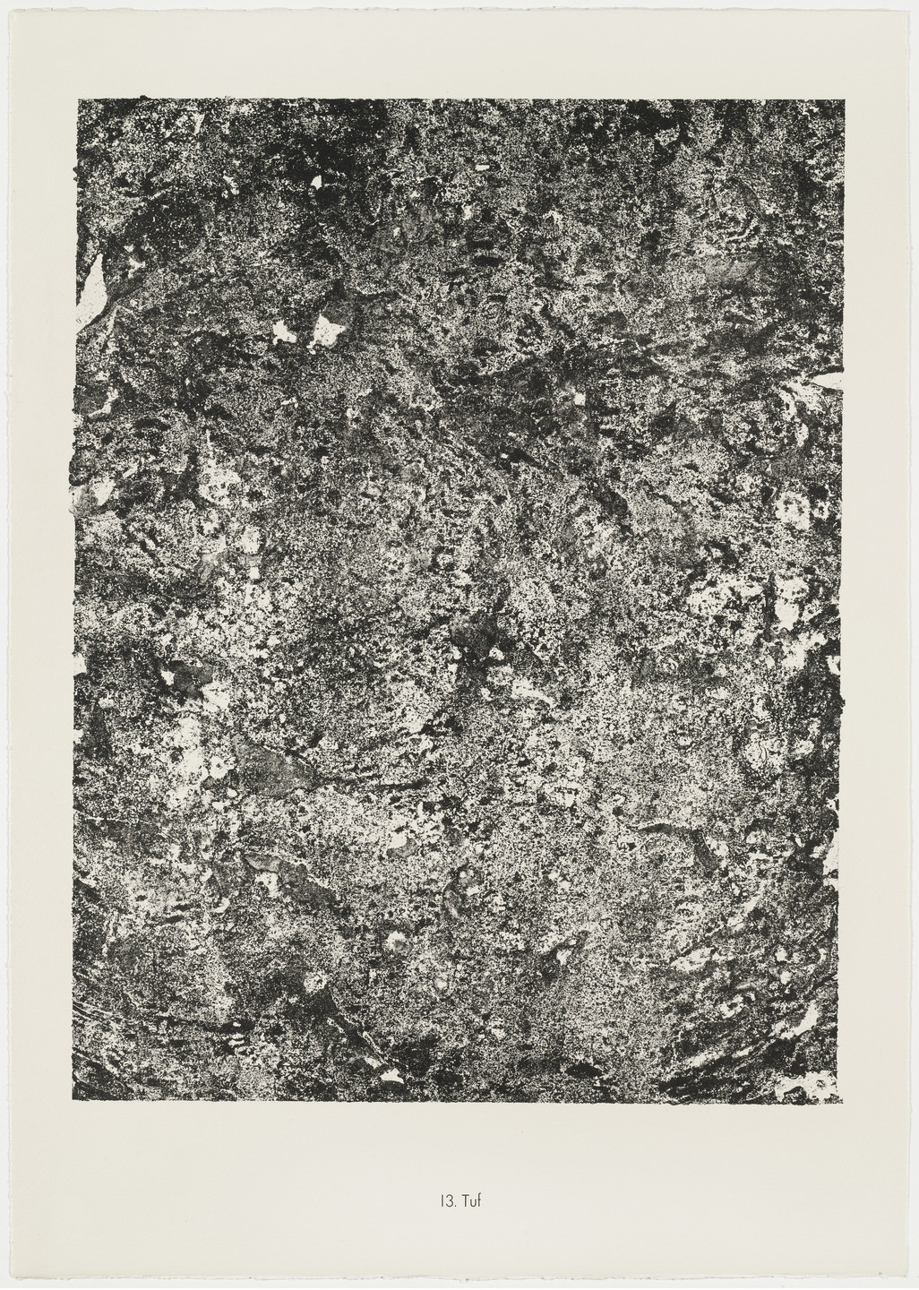 Jean Dubuffet. Tufa (Tuf) from the portfolio Soil, Earth (Sols, terres) from Phenomena (Les Phénomènes). 1959