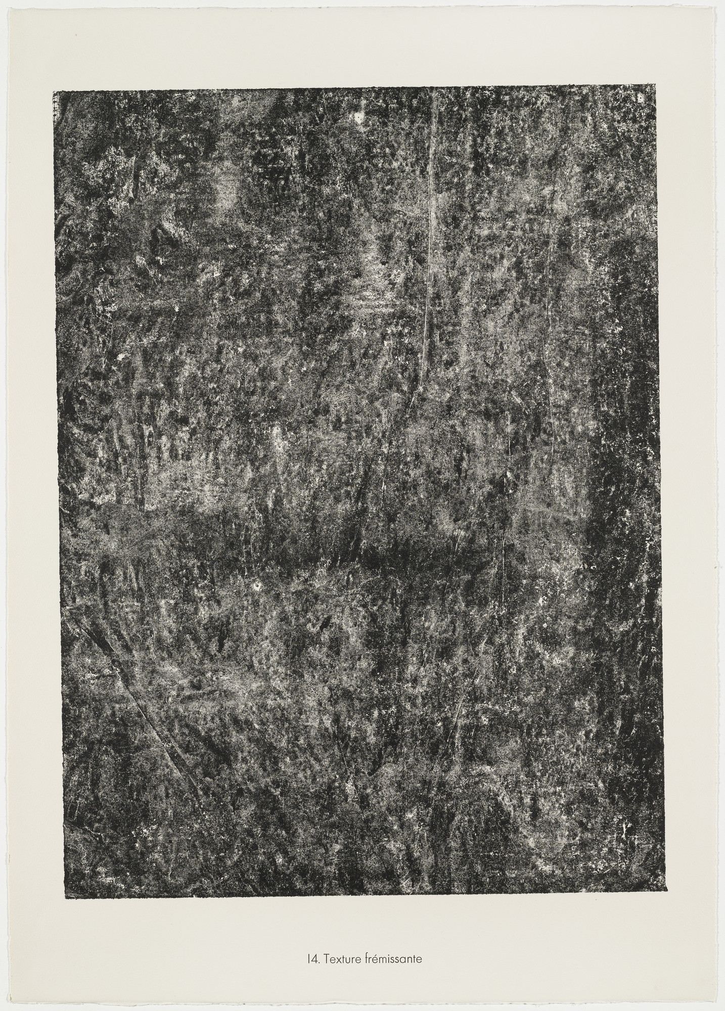 Jean Dubuffet. Quivering Texture ( Texture frémissante ) from the
