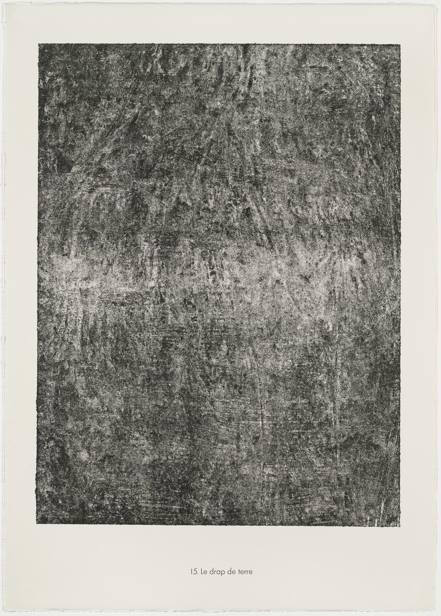Jean Dubuffet. Sheet of Earth ( Le drap de terre ) from the portfolio Soil, Earth ( Sols, terres ) from Phenomena ( Les Phénomènes )