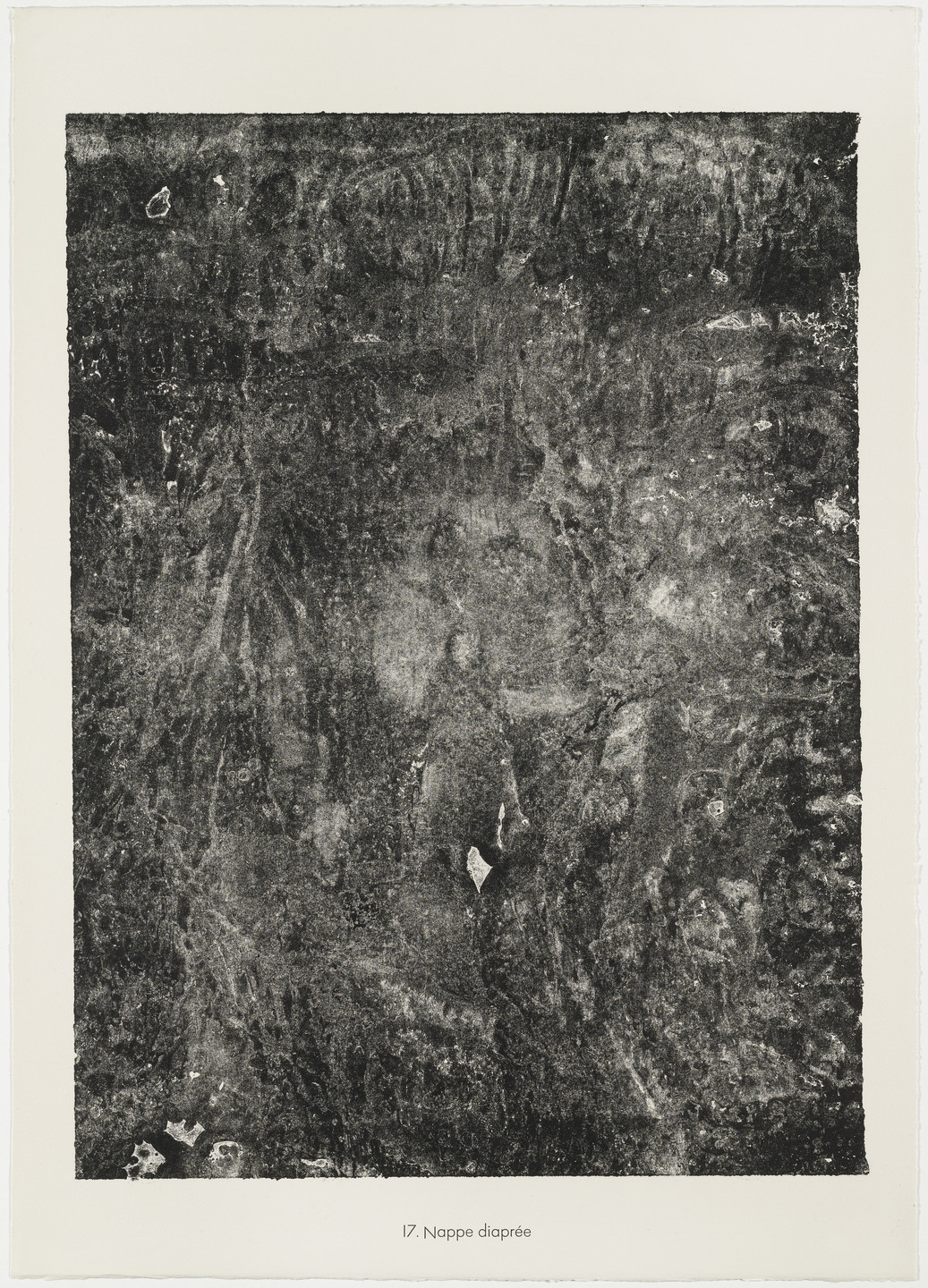 Jean Dubuffet. Speckled Groundwater (Nappe diaprée) from the portfolio Soil, Earth (Sols, terres) from Phenomena (Les Phénomènes). 1959