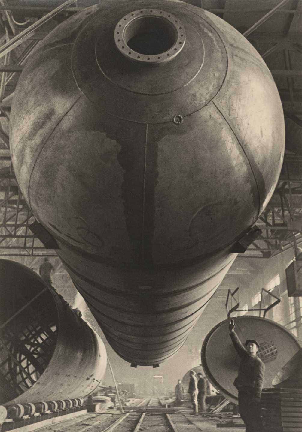Arkadii Shaikhet. Pulling Up a Gas Tank. 1947