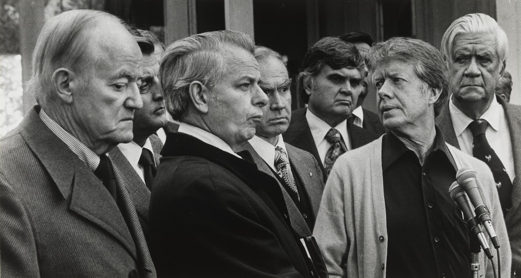 President Carter and Congressional Leaders at Press Conference
