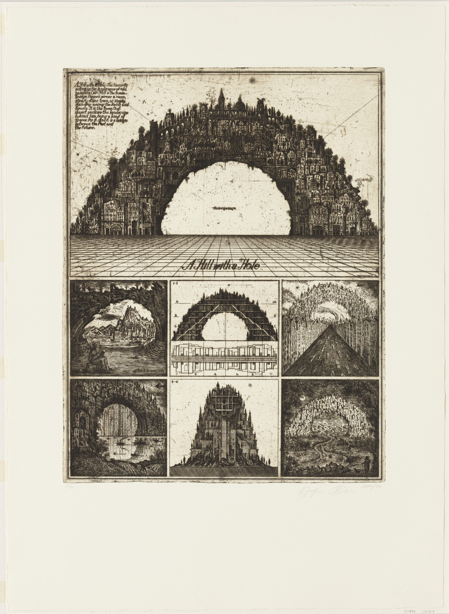Alexander Brodsky, Ilya Utkin. A Hill with a Hole. 1987, printed