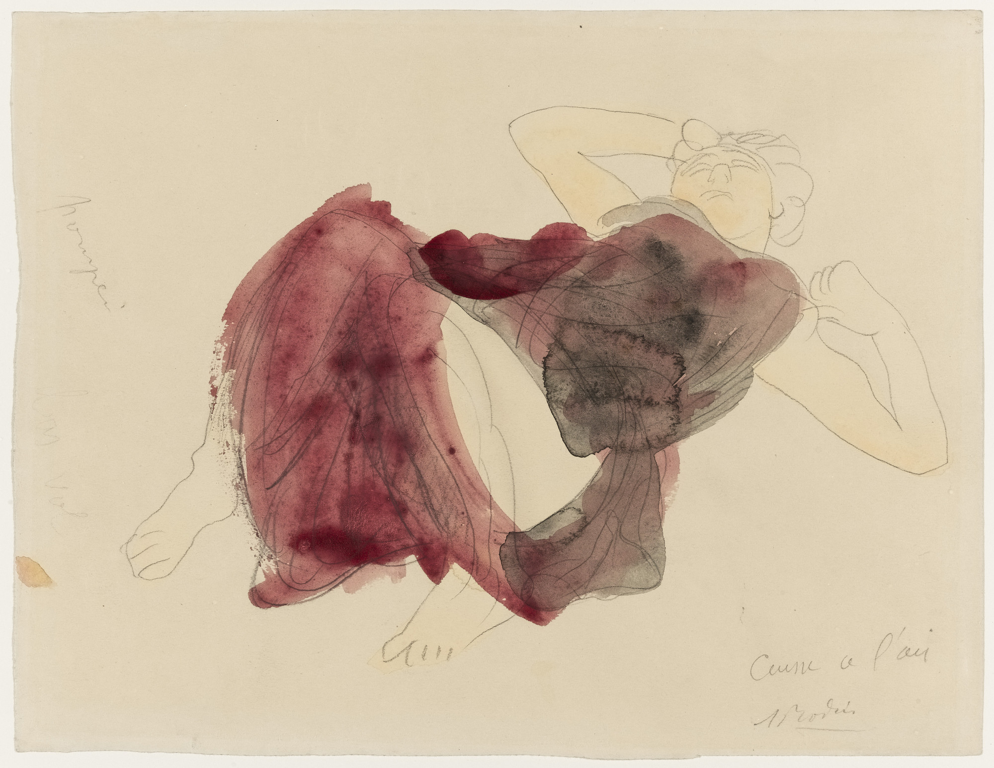 Auguste Rodin. Reclining Woman