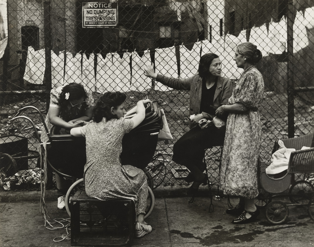 Four Women on a Sidewalk, Pitt St., New York, 1941