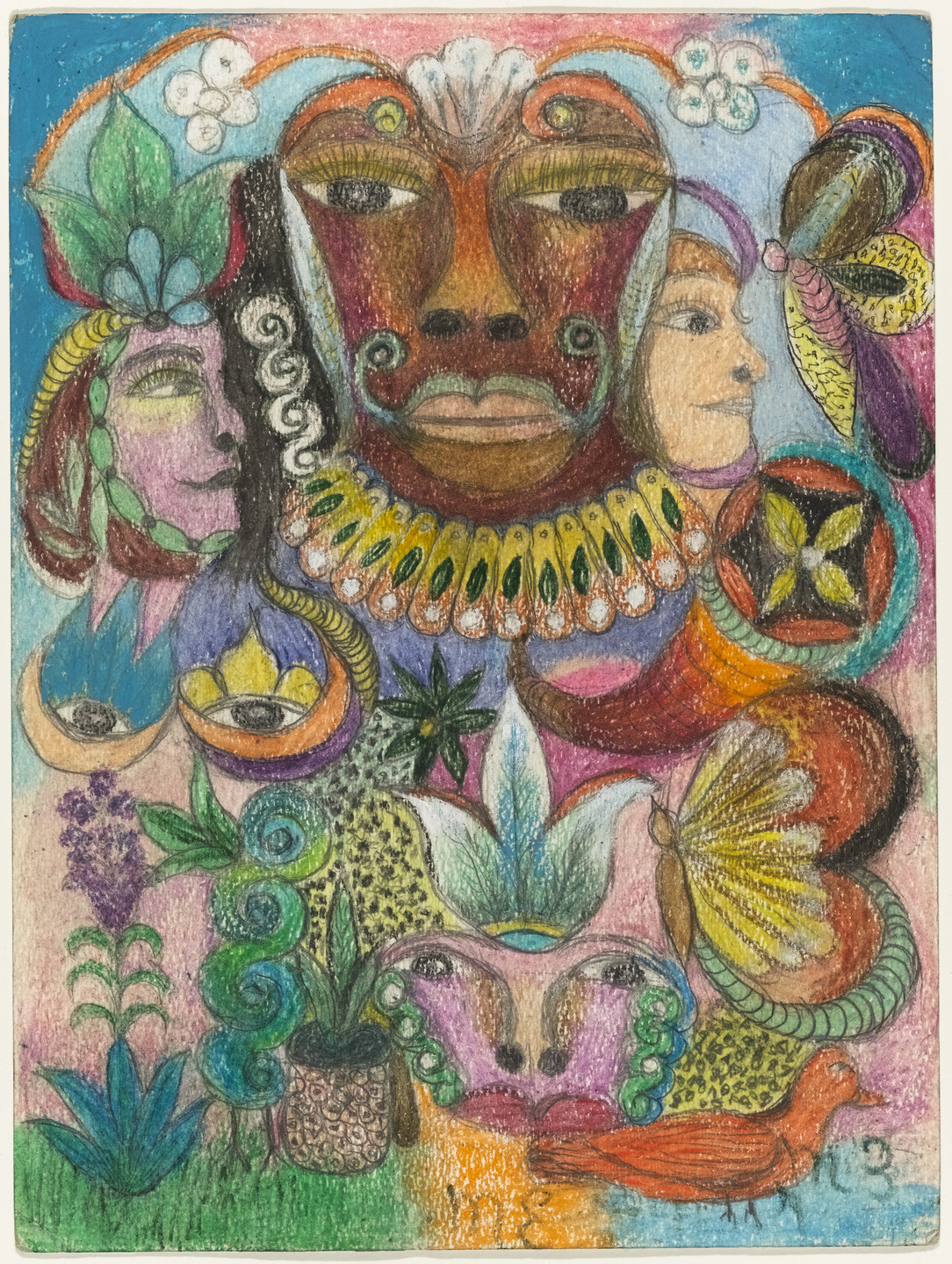 Minnie Evans. Untitled. c. 1973