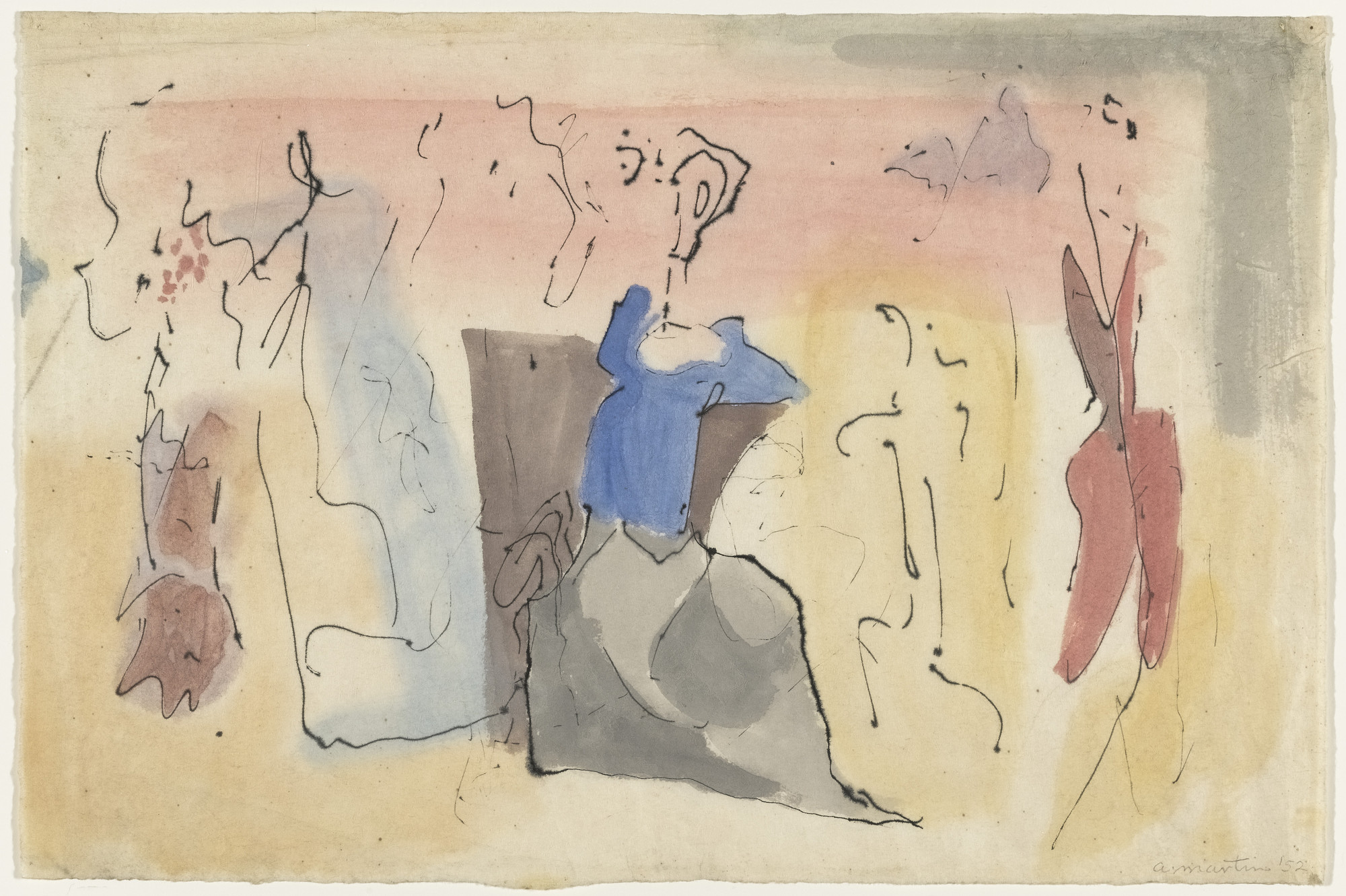 Agnes Martin. Untitled. 1952