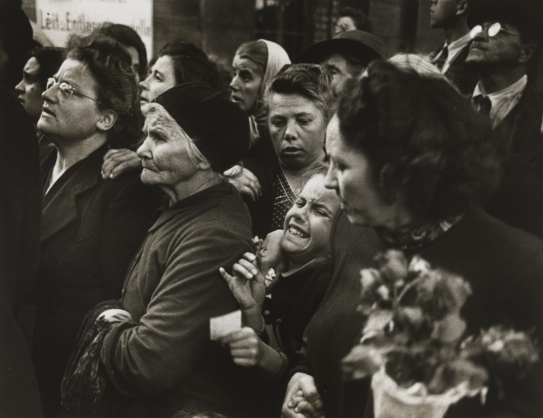 Ernst Haas. Homecoming Prisoners, Vienna. 1947