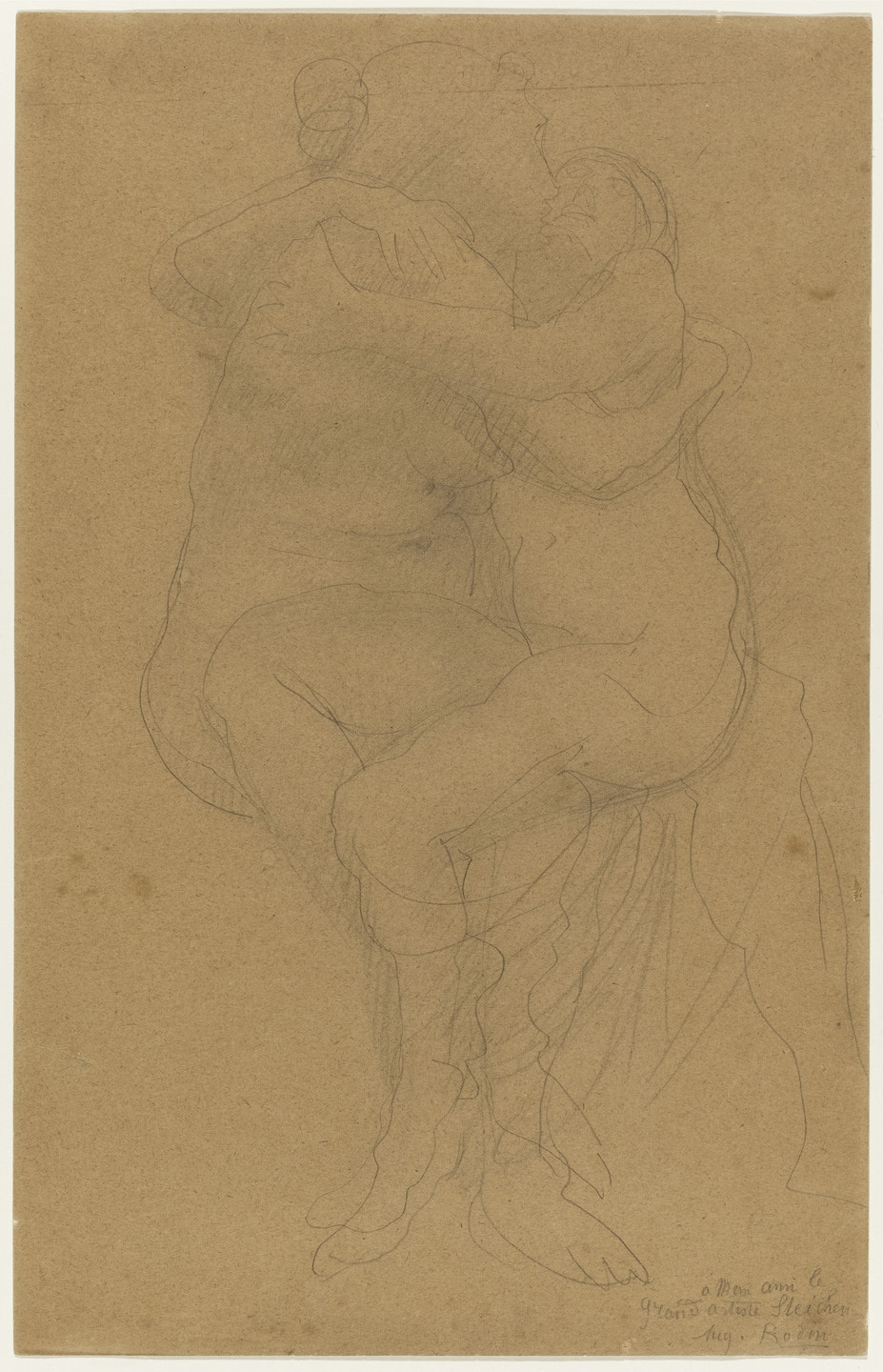 Auguste Rodin. Two Female Figures Embracing. n.d.