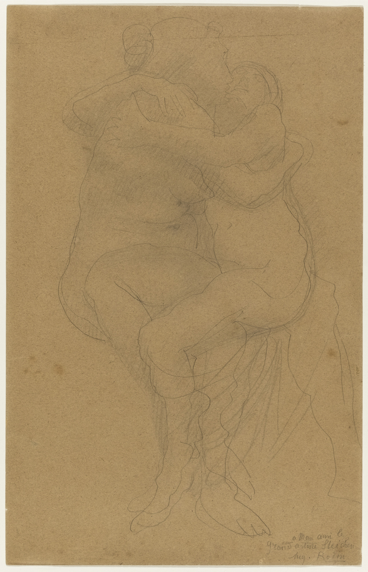Auguste Rodin. Two Female Figures Embracing