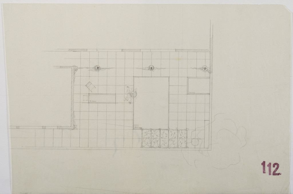 Tugendhat House, Brno, Czech Republic (Plan, upper-floor southeast corner terrace)