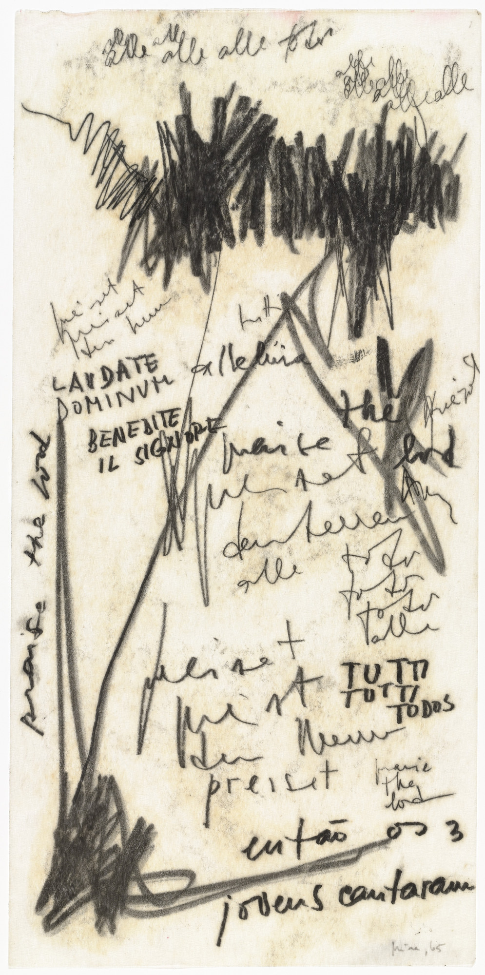 Mira Schendel. Untitled from the series Written ( Escritas )