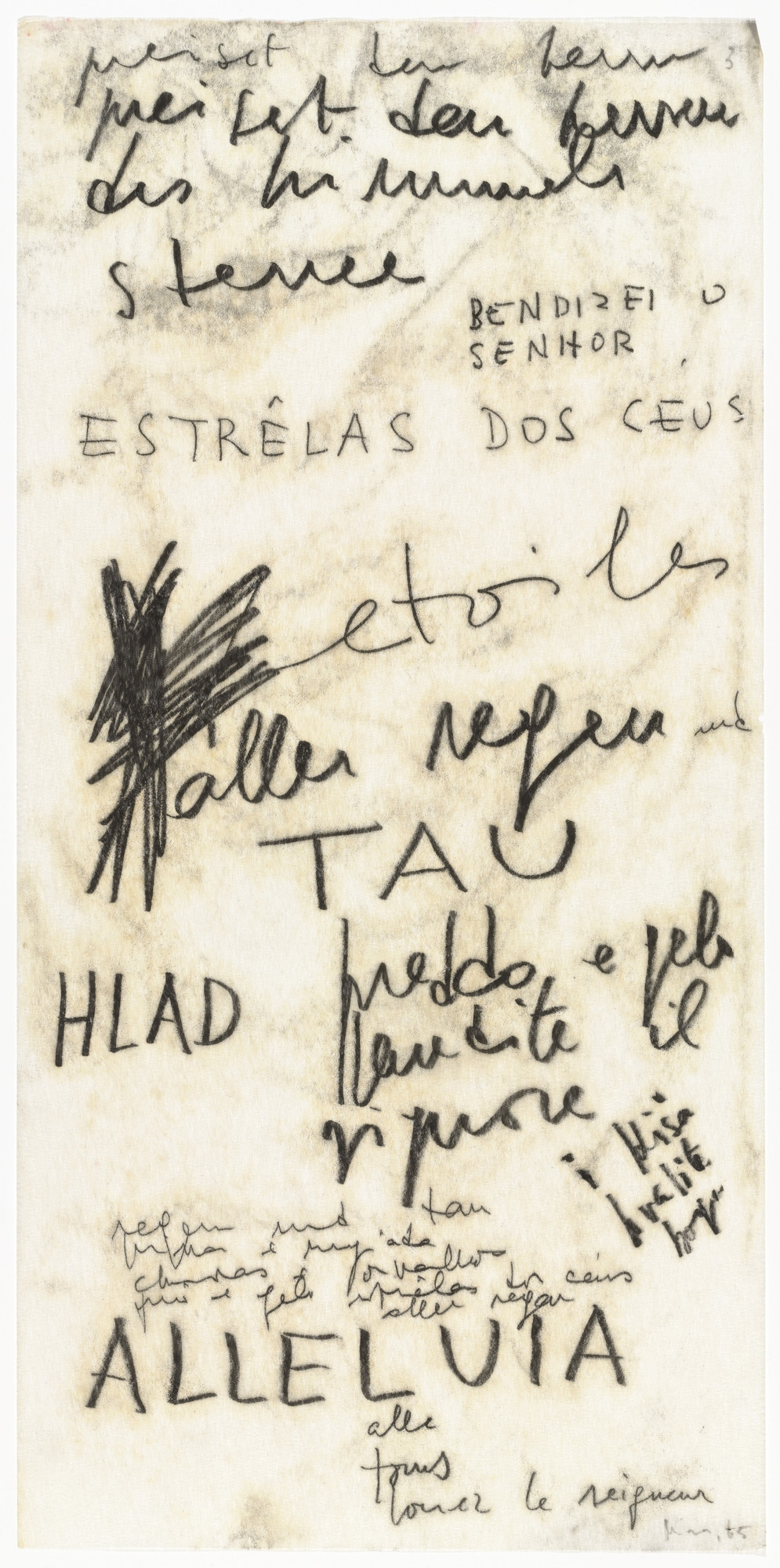 Mira Schendel. Untitled from the series Written ( Escritas )