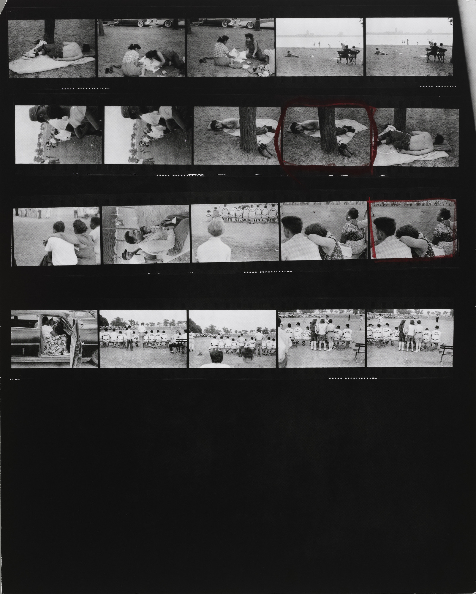 Robert Frank. The Americans, 81 contact sheets