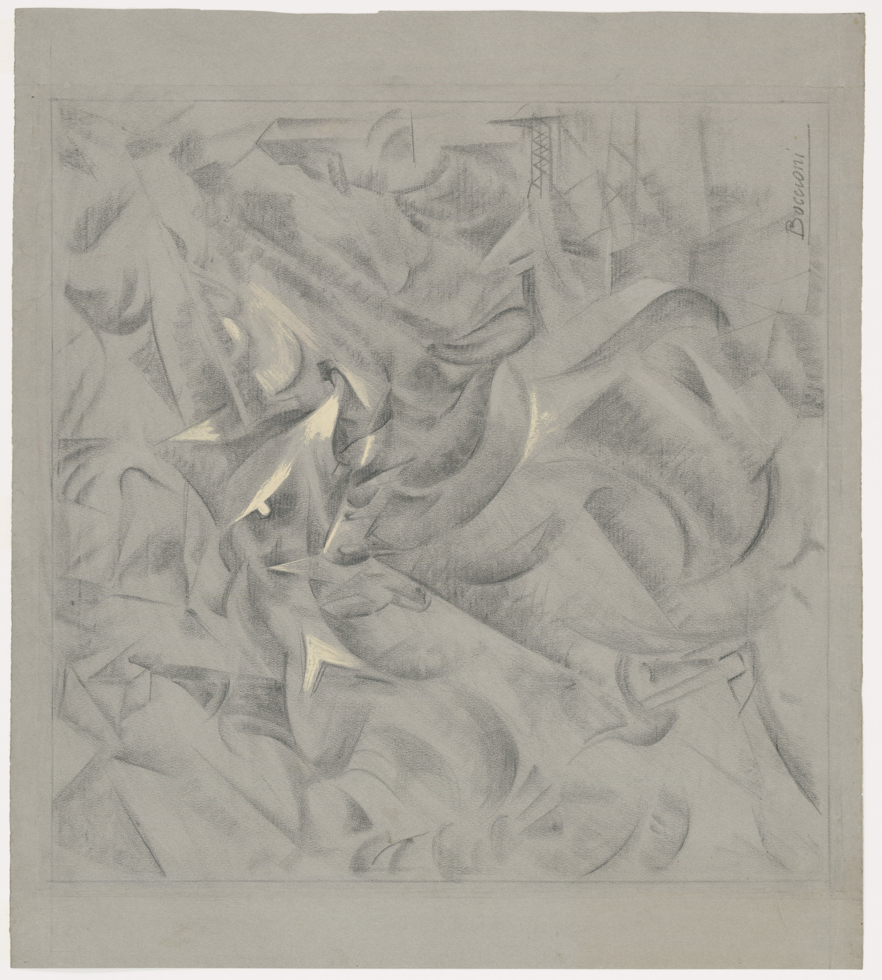 Umberto Boccioni. Study for Elasticity