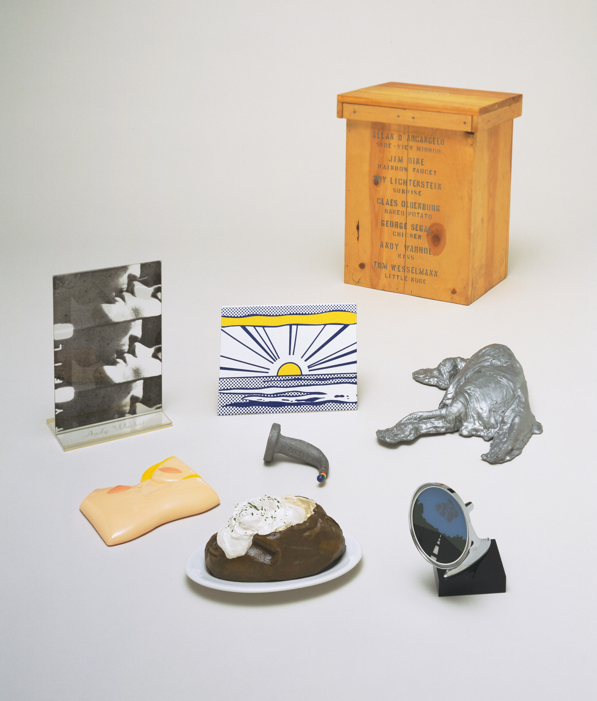 Various Artists, Allan D&#39;Arcangelo, Jim Dine, Roy Lichtenstein, Claes Oldenburg, George Segal, Andy Warhol, Tom Wesselmann. 7 Objects in a Box. 1965–66, published 1966