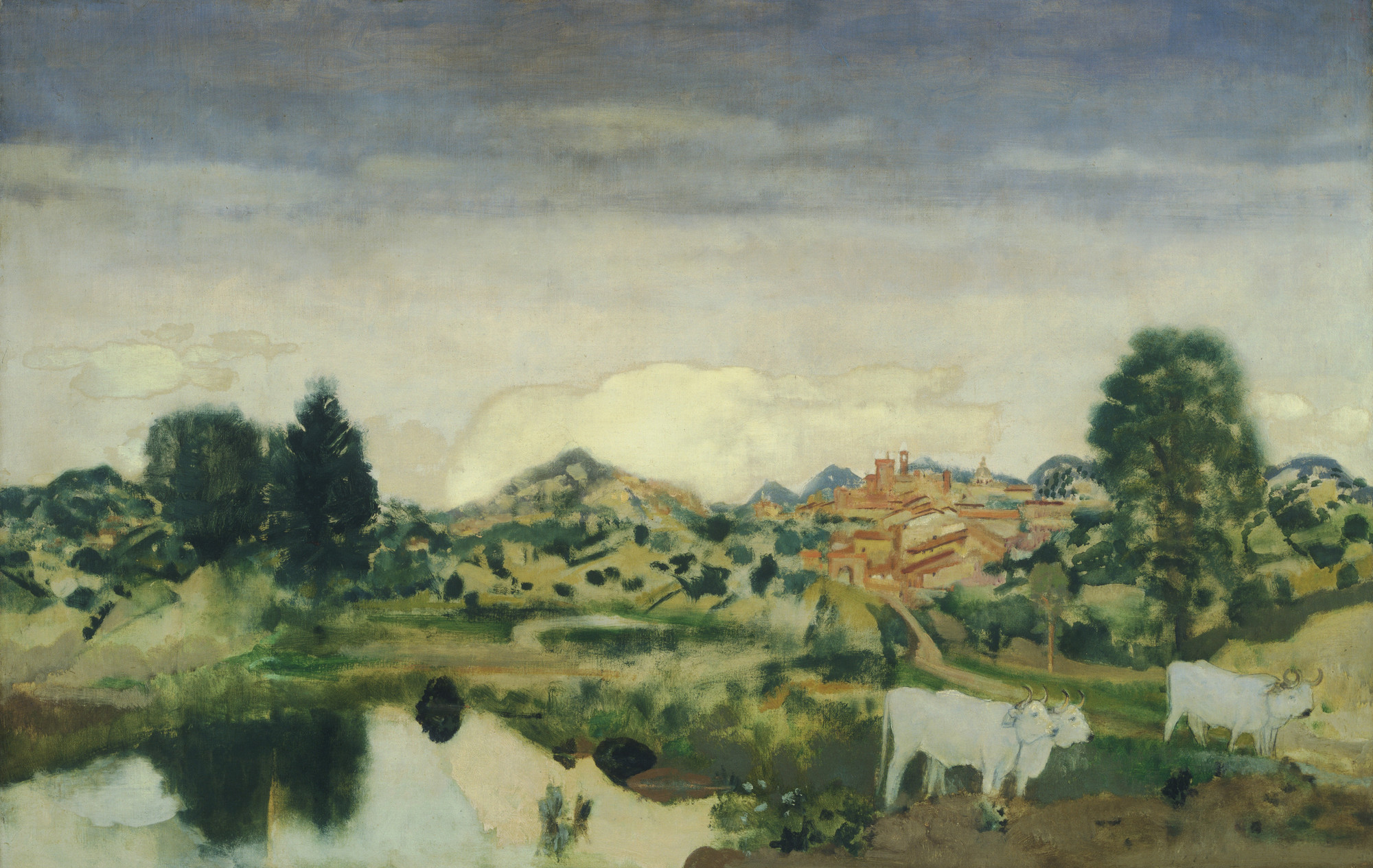 Arthur B. Davies. Italian Landscape. 1925