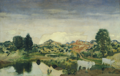 Arthur B. Davies. Italian Landscape. 1925