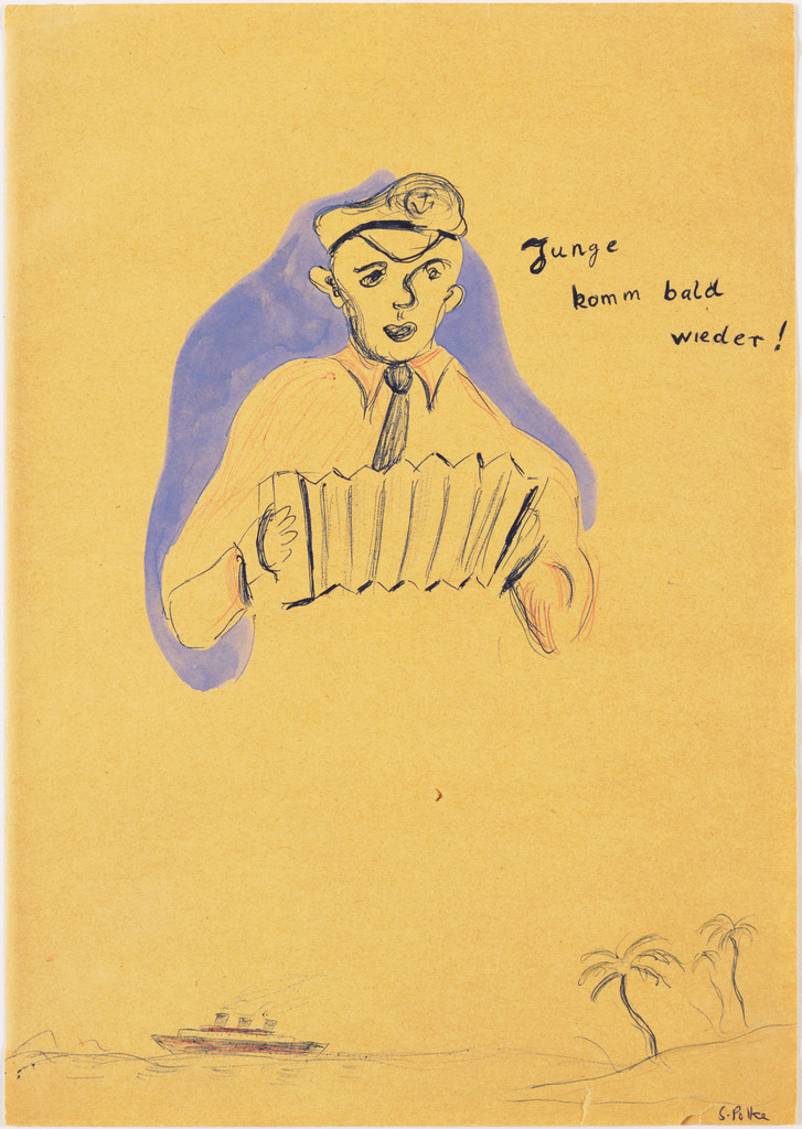 "Young Man Come Back Soon!" ("Junge komm bald wieder!")