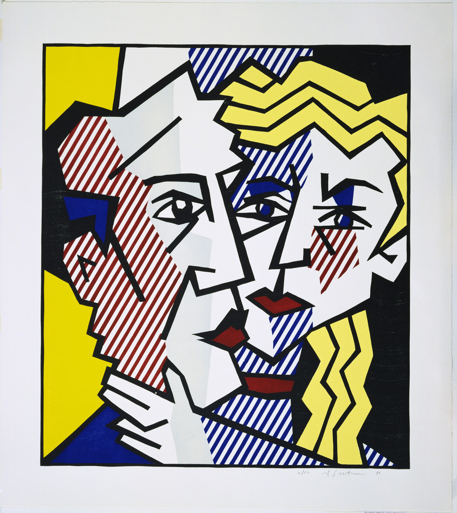 The Couple from Expressionist Woodcuts by Roy Lichtenstein