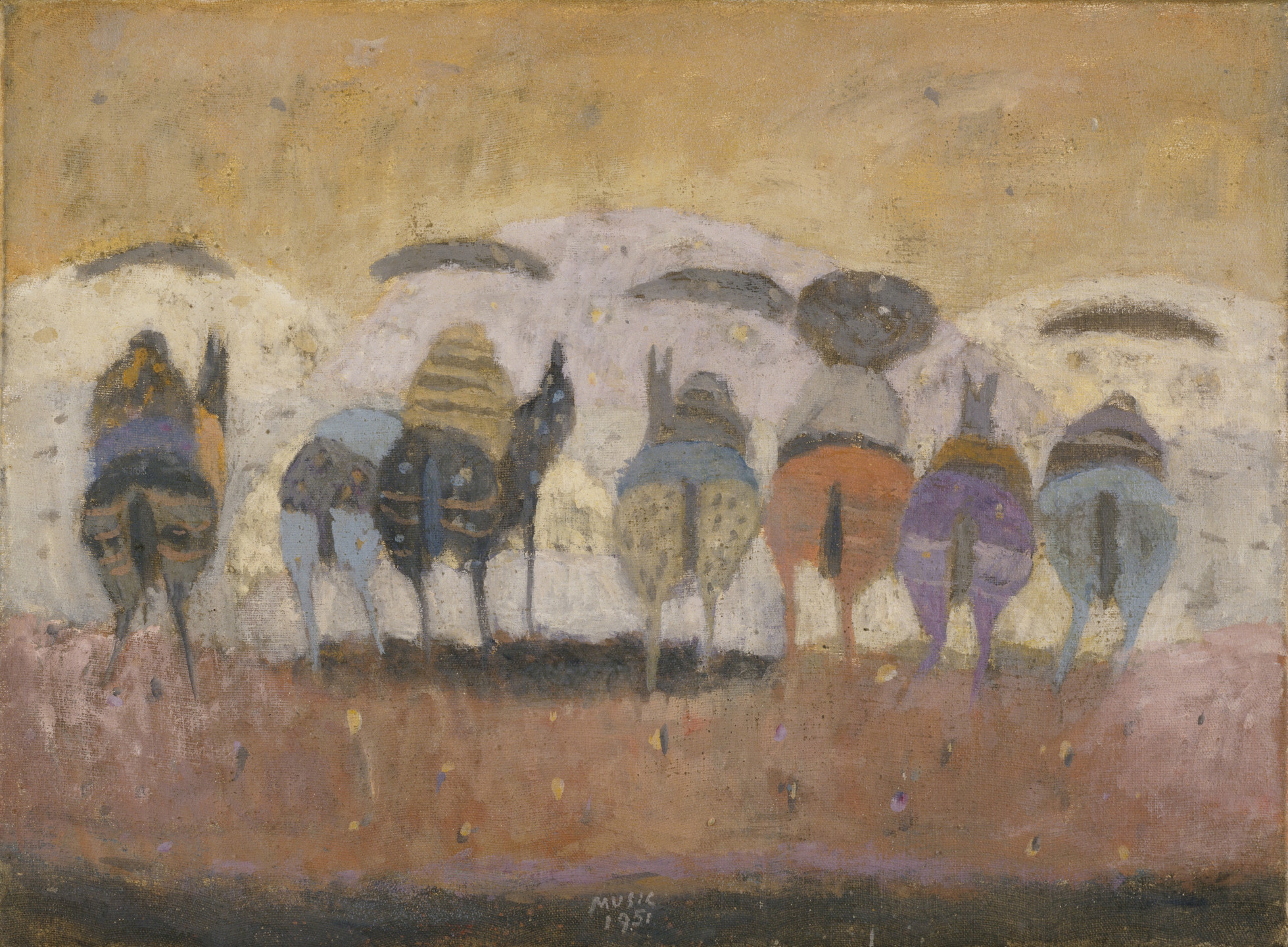 Zoran Mušič. Dalmatian Scene. 1951