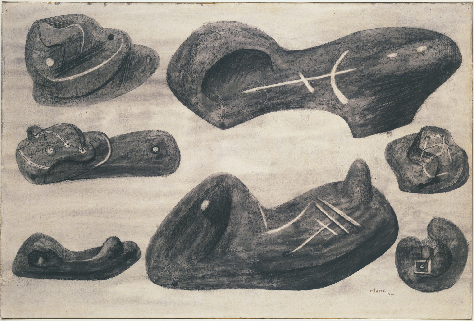 Henry Moore. Studies for Sculpture. 1934