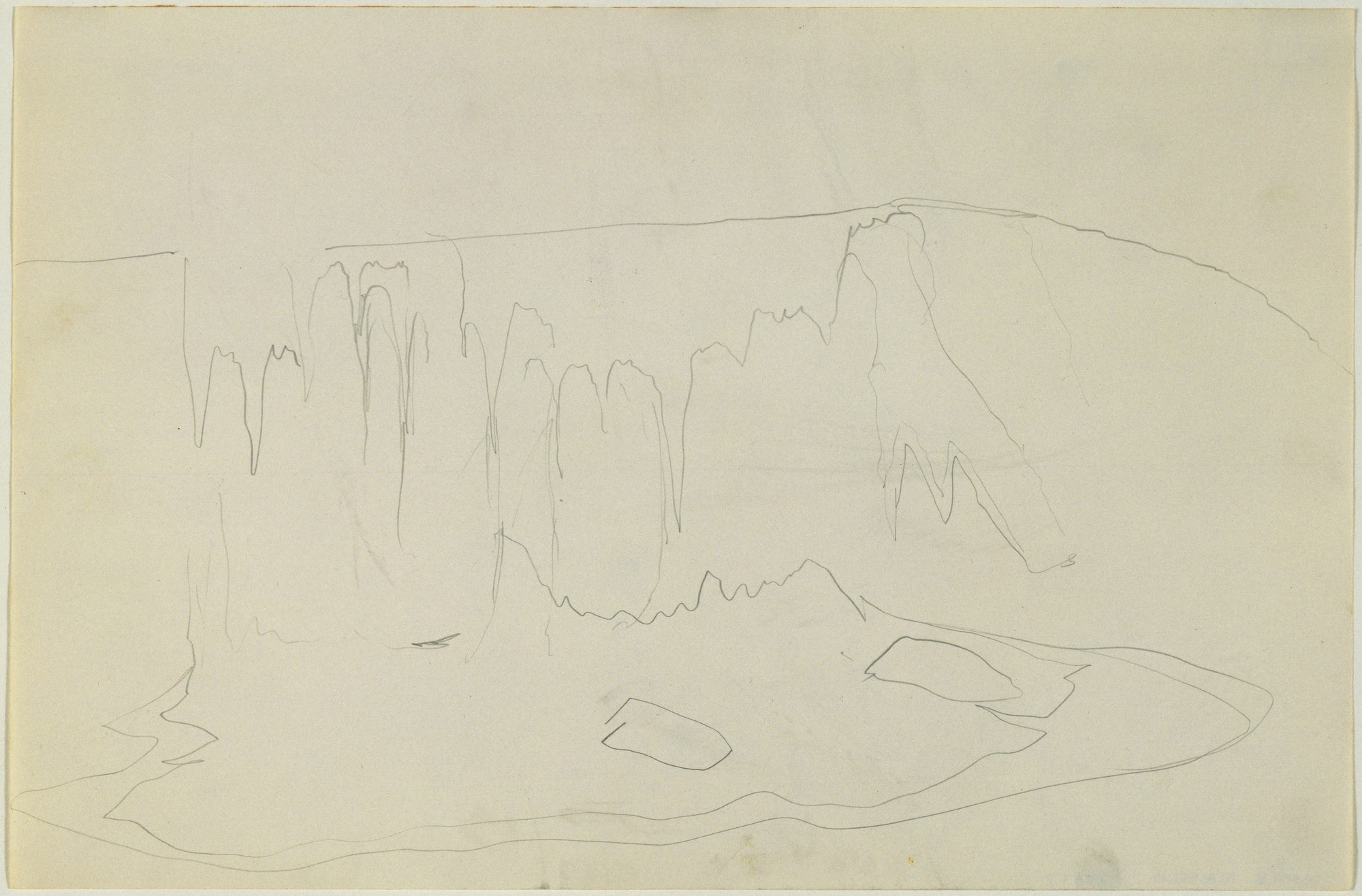 Robert Smithson. Sketch for Quarry Project: Texas Overflow