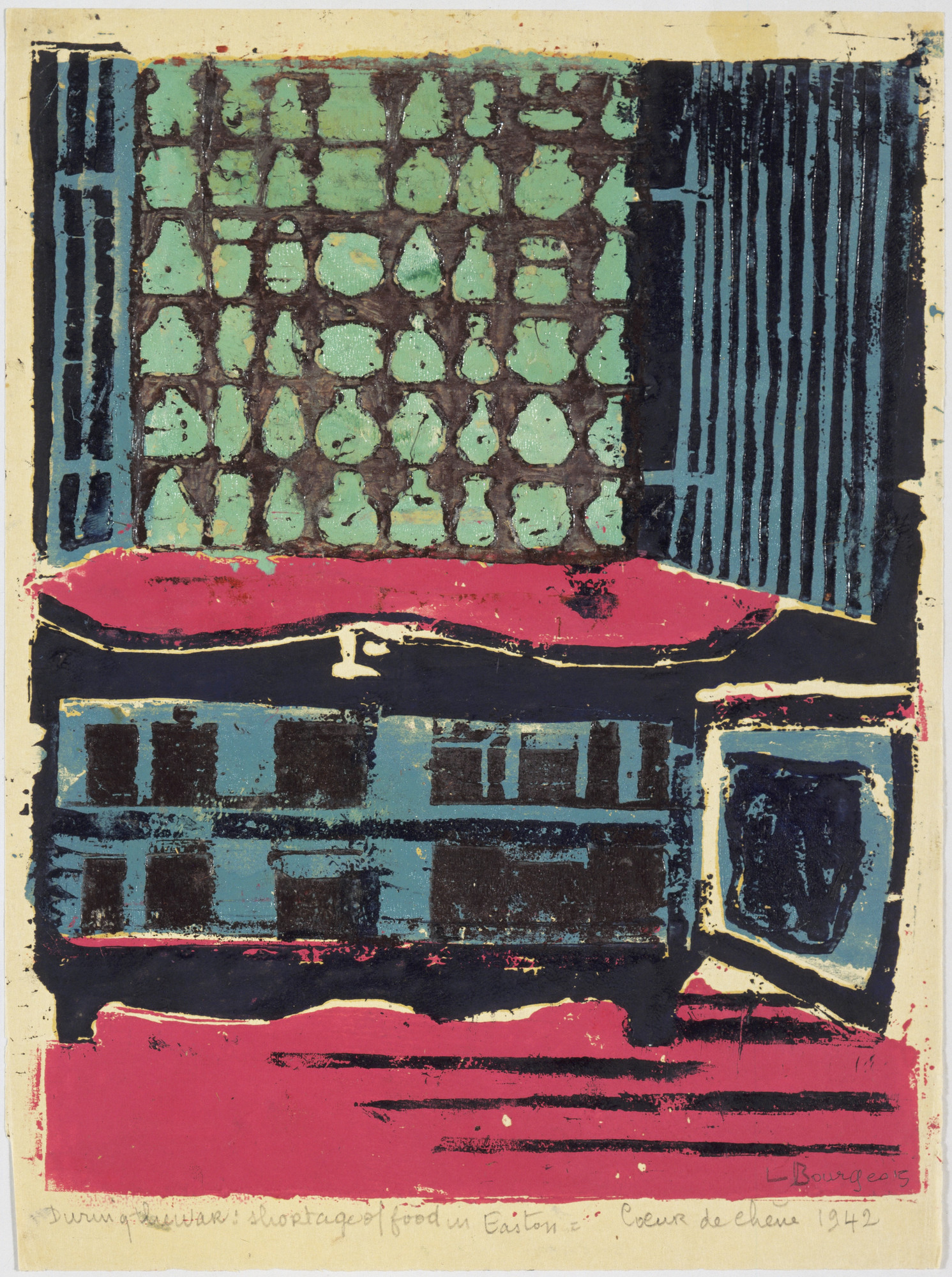 Louise Bourgeois. During the War: Shortage of Food in Easton, state III of IV