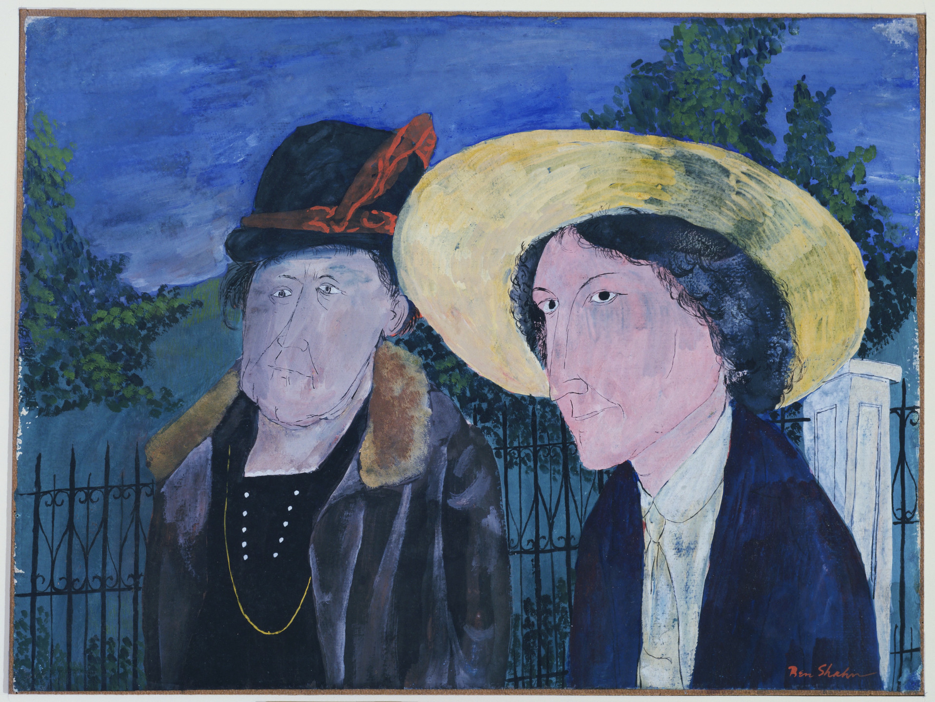 Ben Shahn. Two Witnesses, Mellie Edeau and Sadie Edeau. 1932