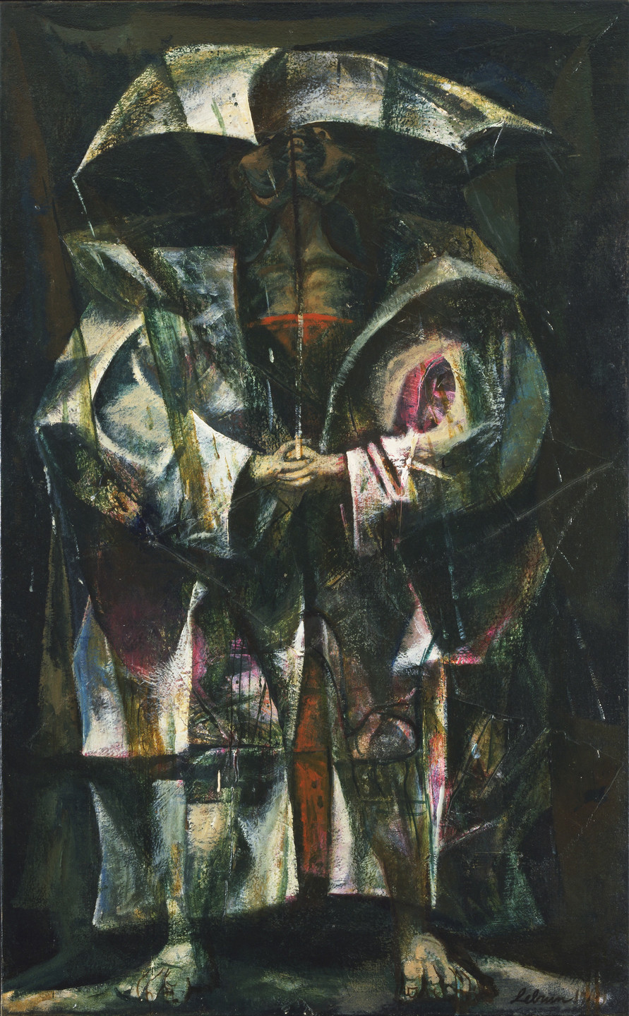 Rico Lebrun. Figure in Rain. 1949