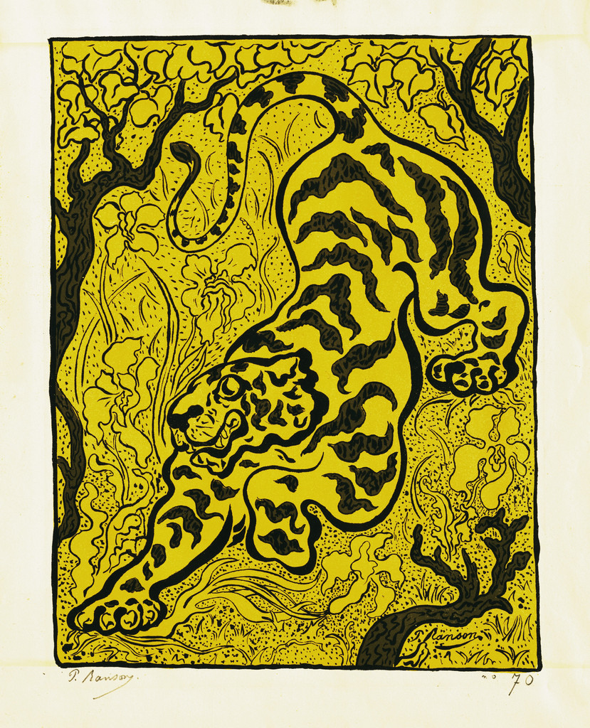 Tigre dans les jungles ( Tiger in the Jungle ) from L'Estampe originale ( The Original Print ), no. I