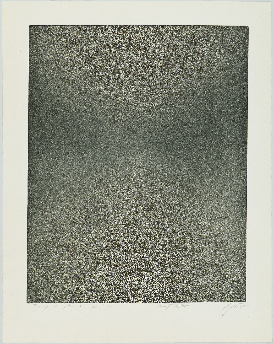 Roman Opalka And To That Posterity I Will Grant Increase Till It Lies Like Dust On The Ground 1970 Moma