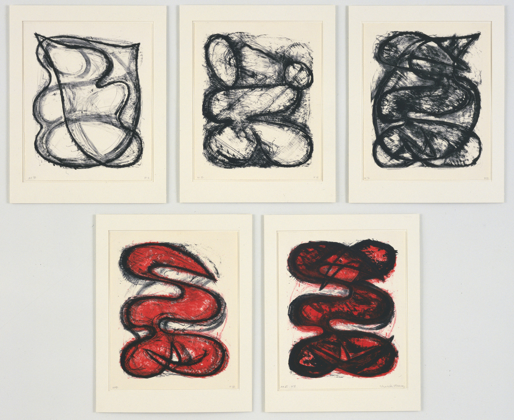 Elizabeth Murray. States I - V. 1980