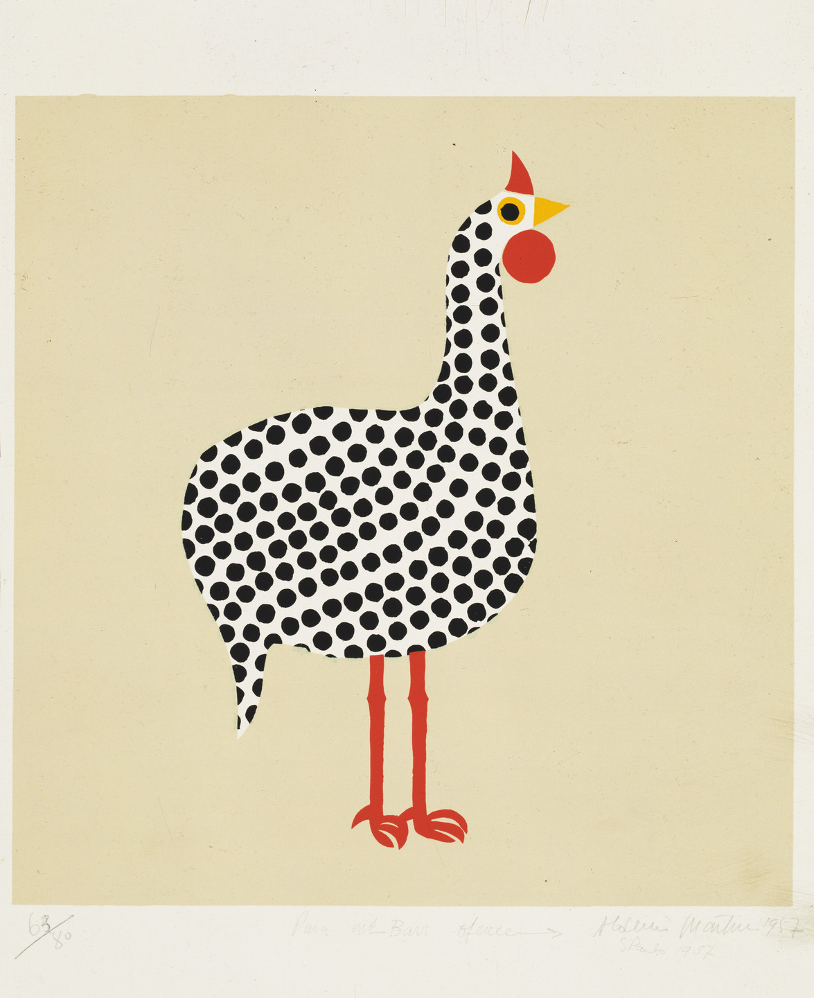 Aldemir Martins. Bird. 1957
