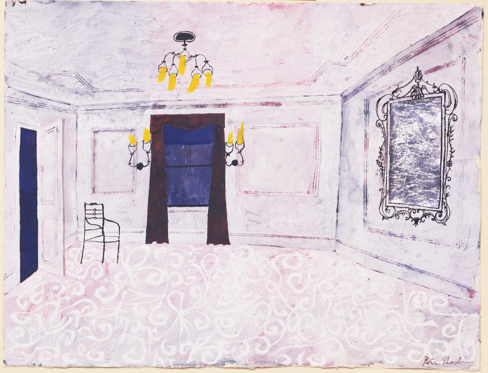 Ben Shahn. The Room. Set design for the 1927 play 