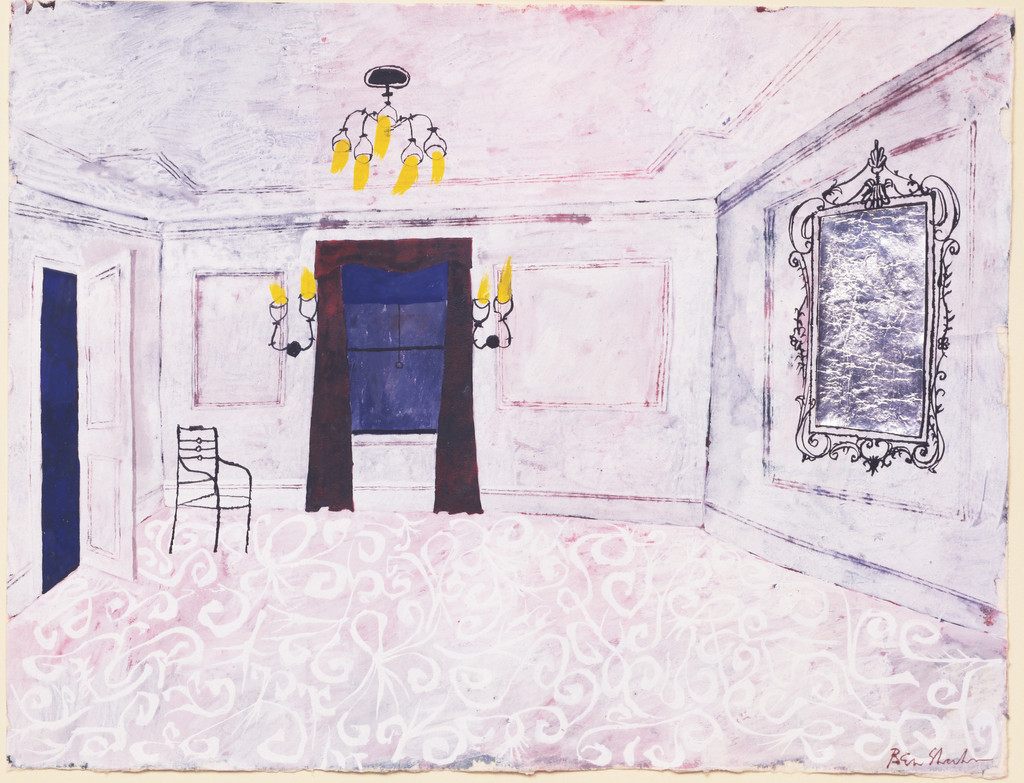 The Room. Set design for the 1927 play "him" by e. e. cummings