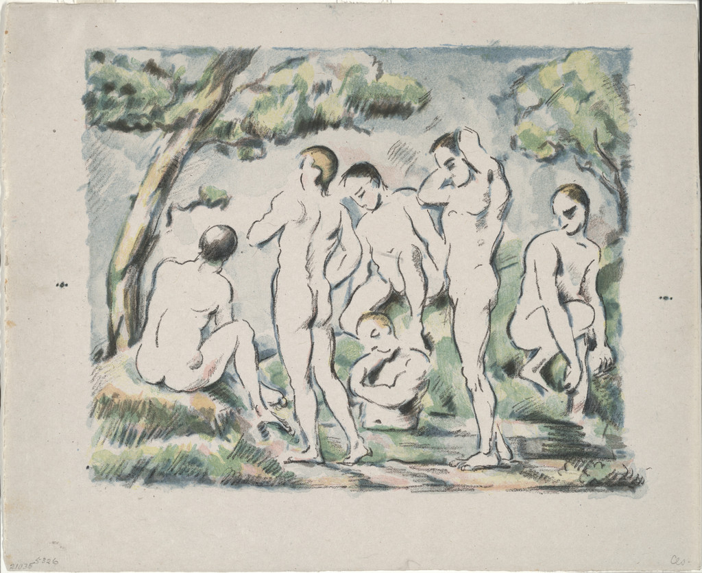 The Bathers, small plate (Les baigneurs, petit planche)