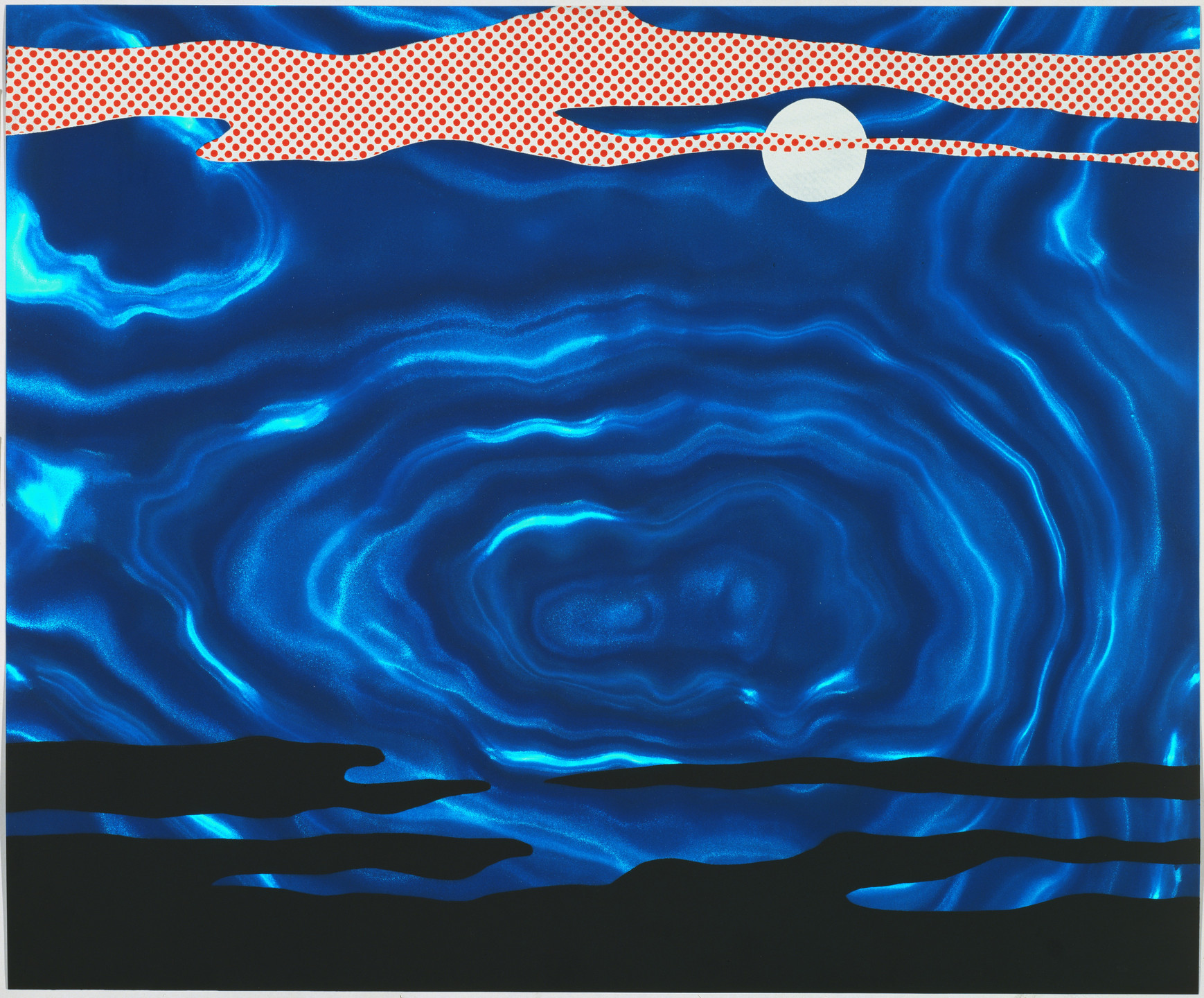 Roy Lichtenstein. Moonscape from 11 Pop Artists, Volume I. 1965, published 1966