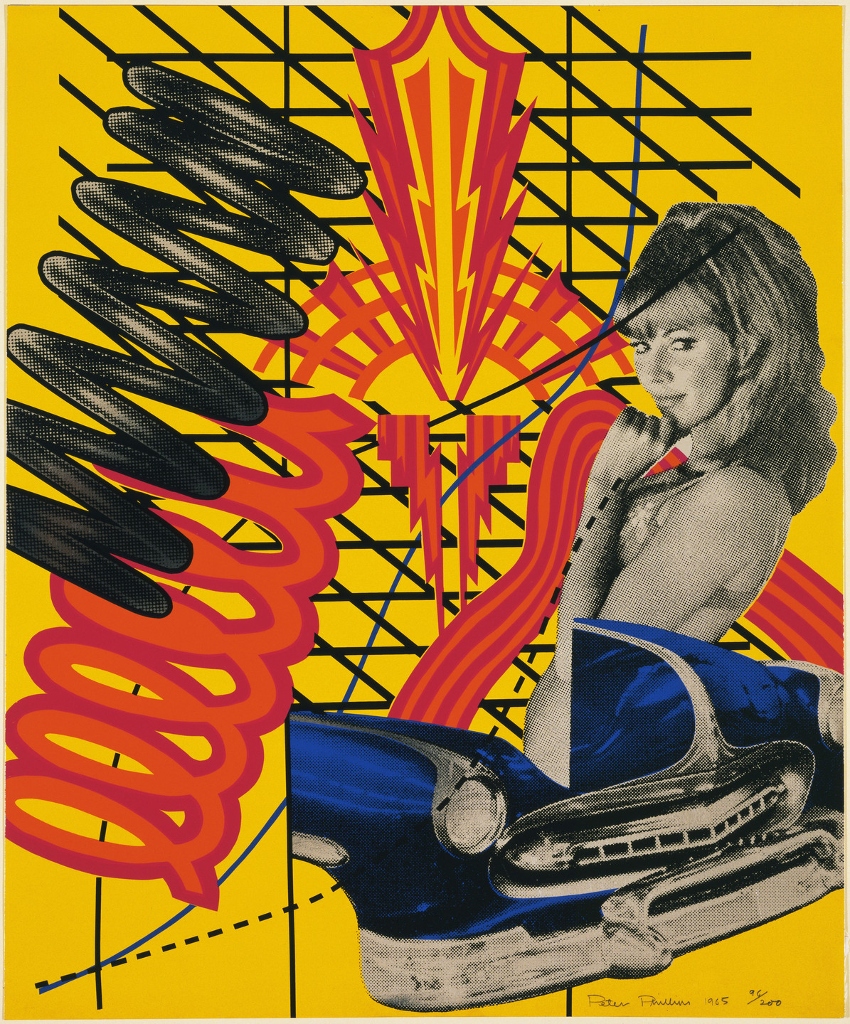 Peter Phillips. Custom Print I from 11 Pop Artists, Volume I. 1965, published 1966