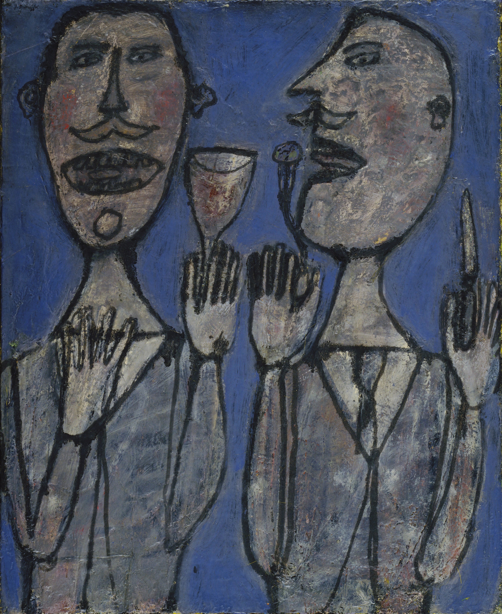 Jean Dubuffet. Snack for Two. 1945 | MoMA