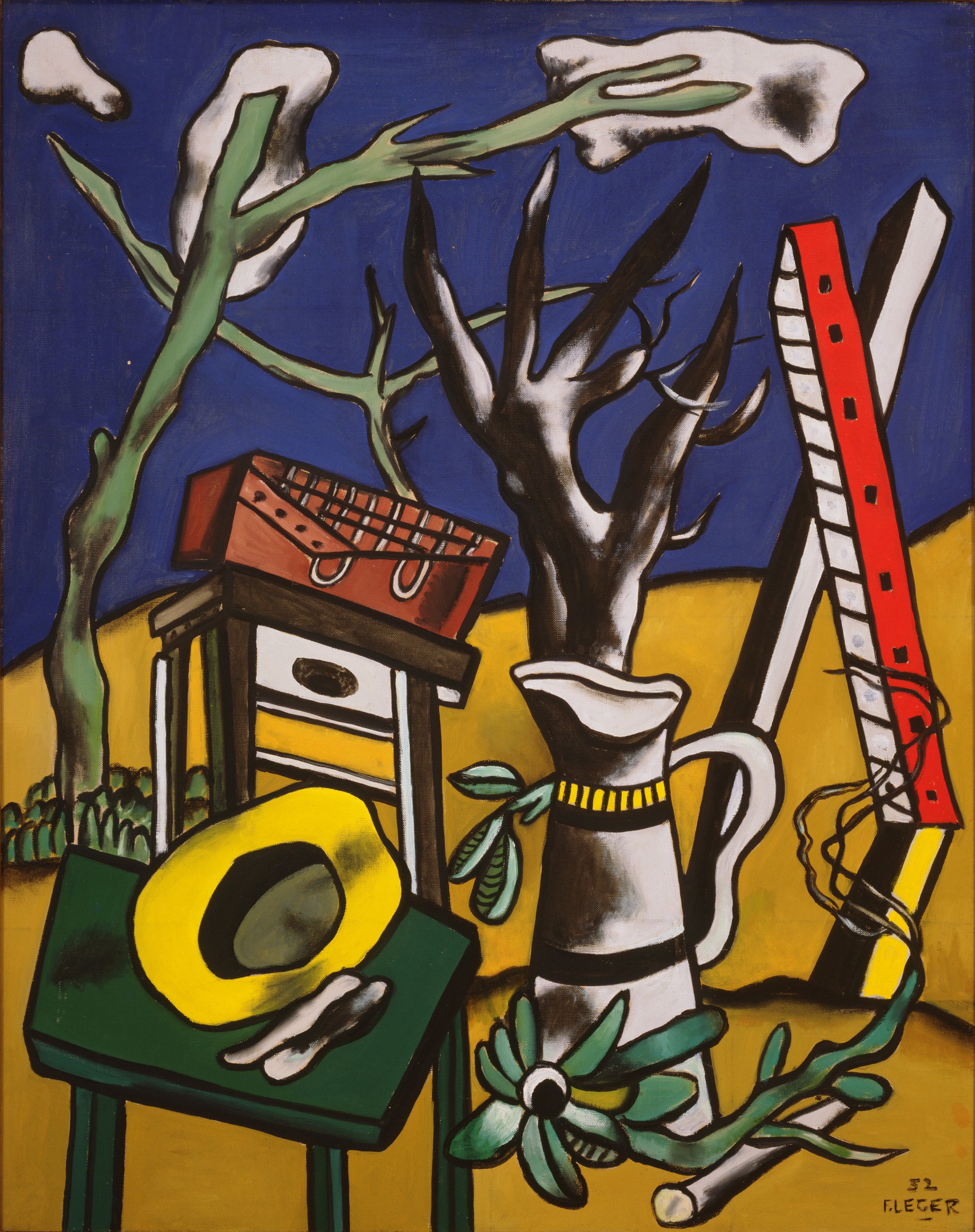 Fernand Leger Landscape With Yellow Hat 1952 Moma landscape with yellow hat 1952