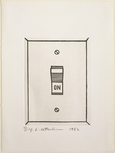 On (plate 11) from The International Anthology of Contemporary Engraving: The International Avant-Garde, Volume 5: America Discovered (Anthologia internazionale dell'incisione contemporanea: L'Avanguardia internazionale: Volume 5: Scoperta dell'America)