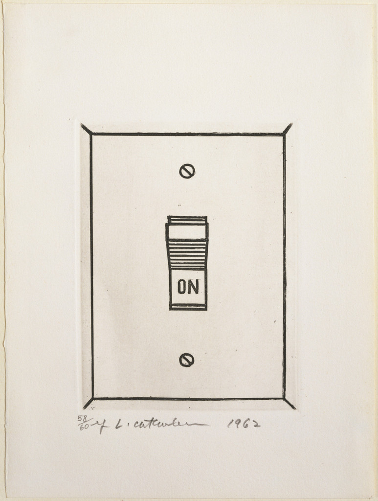 On (plate 11) from The International Anthology of Contemporary Engraving: The International Avant-Garde, Volume 5: America Discovered (Anthologia internazionale dell'incisione contemporanea: L'Avanguardia internazionale: Volume 5: Scoperta dell'America)